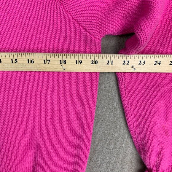 Ralph Lauren Polo Sport 100% Cotton Sweater M Pink Crew Neck Barbie Preppy Y2k - Picture 8 of 14
